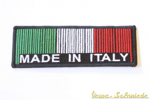 Aufnäher "Made in Italy" - Italienische Flagge